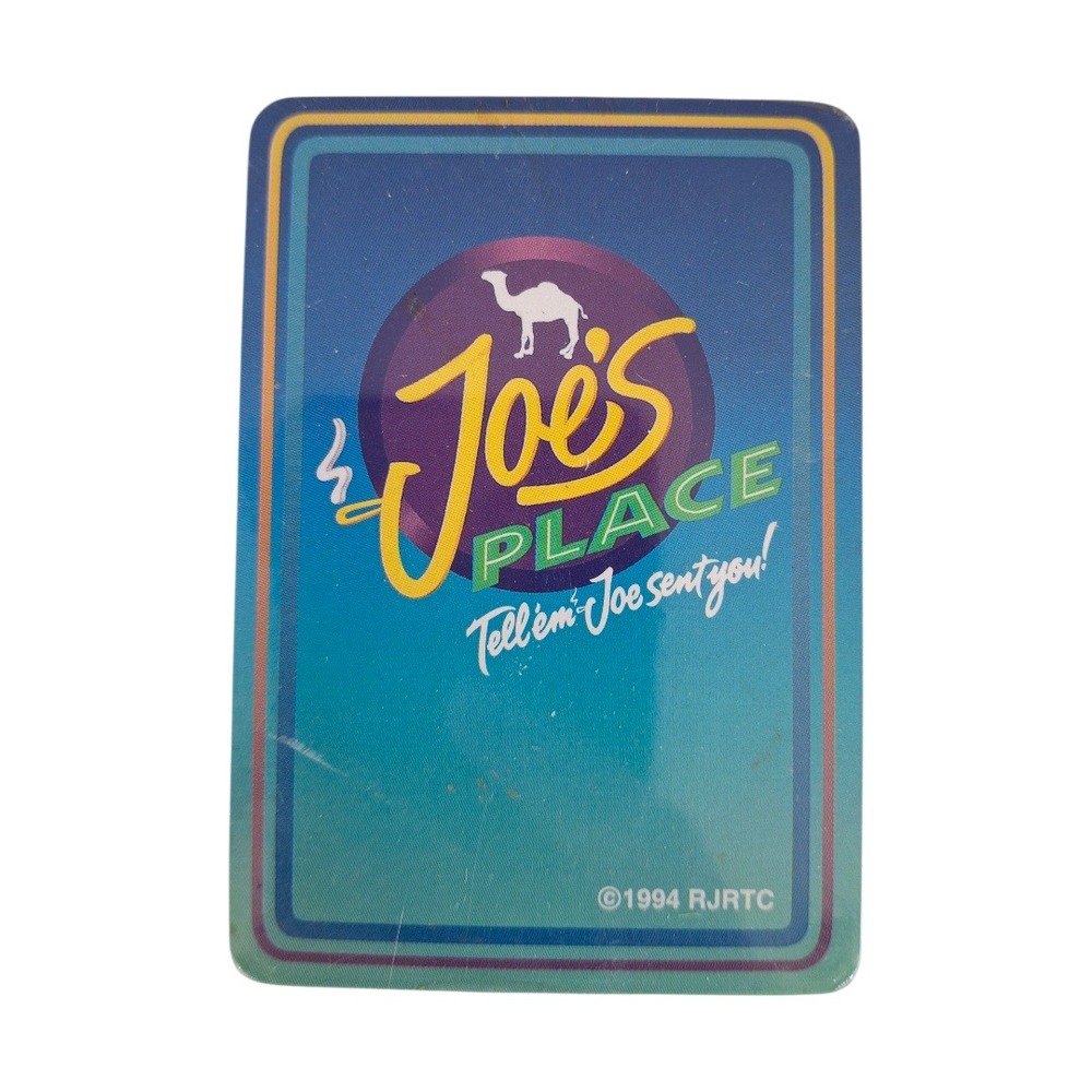 Vintage 1994 Camel Cigarettes Joes Place Playing Card Single Joe Camel‎ RJRTC